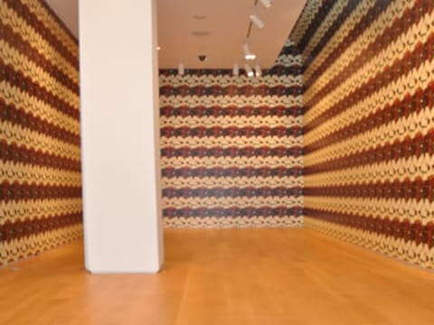 Interior of printed photowall pattern for a NYC gallery exhibit