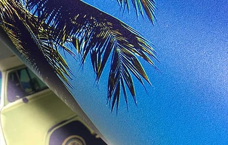 Closeup of flat, matte textured wallpaper