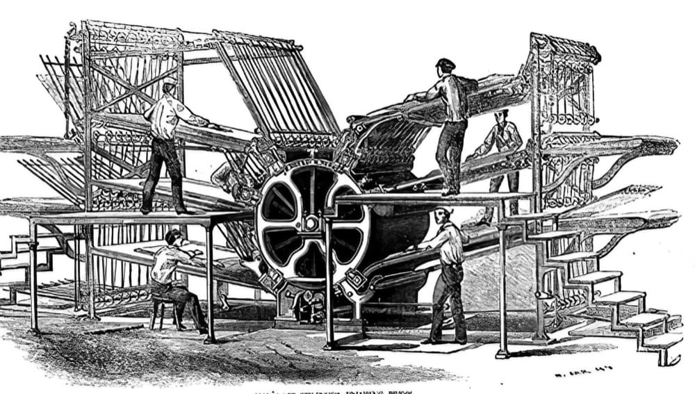 Rotary Press Invented in 1843
